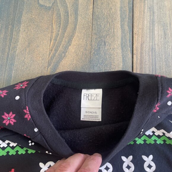 FREEZE Bah Humbug Scrooge Christmas Ugly Sweater Sweatshirt - Men’s Small (XM1) - Picture 4 of 7